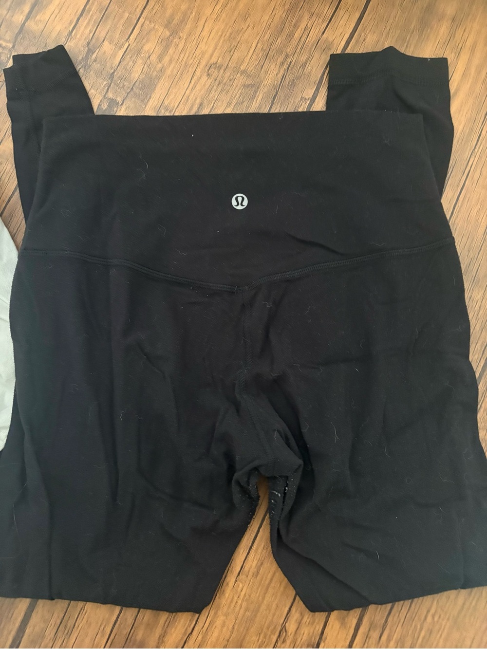 lululemon athletica Black High-Rise Yoga Leggings with Logo